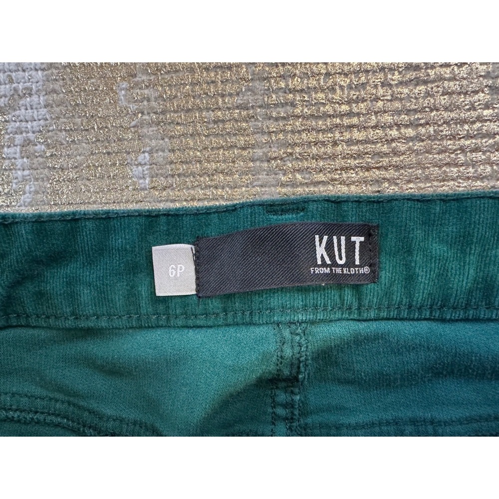 KUT FROM THE KLOTH Petite Green Diana Skinny Corduroy Pants | 6P - Picture 10 of 16